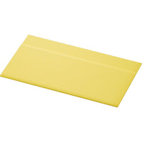 Un simple bloc-notes autocollant jaune est bien plus petit, mais tout aussi pratique que les serviettes en papier alvéolé de Duni GmbH, 33 x 32 cm, 1 épaisseur, jaunes – vendues en paquets de 750 serviettes (6 paquets de 750 dans un distributeur).