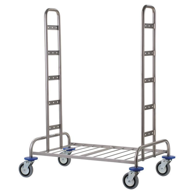 VERMOP piètement II, acier inoxydable, 56 x 52 x 105 cm