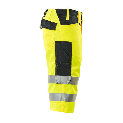 MASCOT® Luton Dreiviertel-Hose, hi-vis gelb/schwarzblau