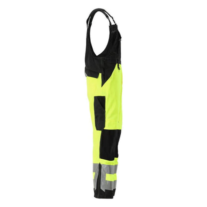 MASCOT® Newcastle Latzhose, hi-vis gelb/schwarz