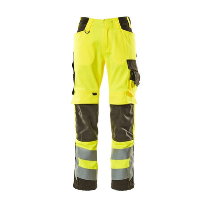 Pantaloni MASCOT® Kendal, giallo ad alta visibilità/antracite scuro