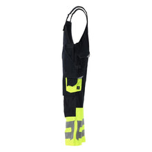 MASCOT® Sunderland Latzhose, schwarzblau/hi-vis gelb