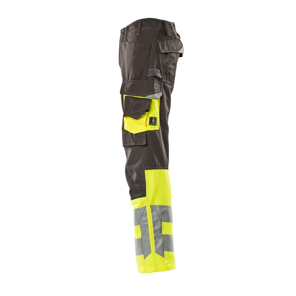 Pantaloni MASCOT® Leeds, antracite scuro/giallo alta visibilità