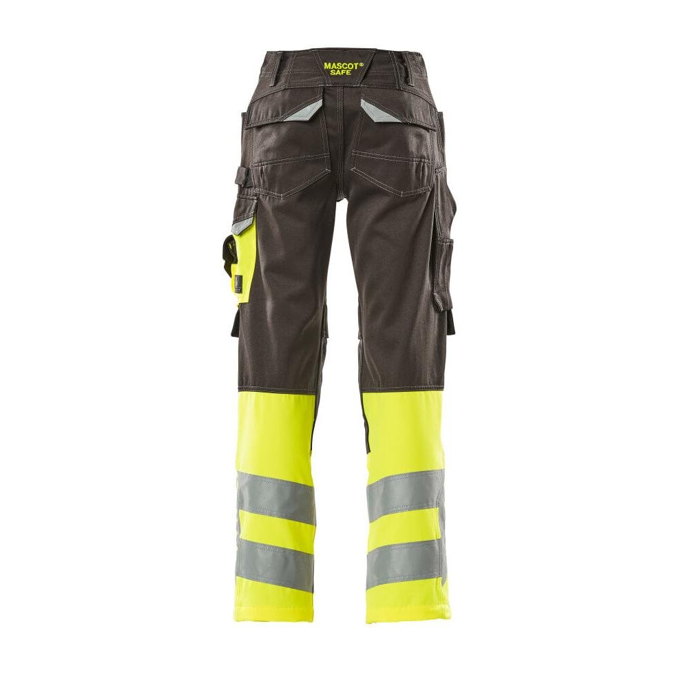 Pantaloni MASCOT® Leeds, antracite scuro/giallo alta visibilità