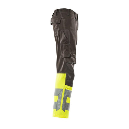 Pantaloni MASCOT® Leeds, antracite scuro/giallo alta visibilità