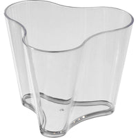 The Organic Puzzle Transparent 53x53x45 mm by Duni GmbH is a clear PS toy with wavy edges and three rounded corners, reminiscent of an organic puzzle piece. The image shows a pack of 100 pieces against a plain white background.