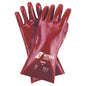 NITRAS PVC-Handschuhe, rot, EN 388 Baumwoll-Trikot | Packung (12 Paare)