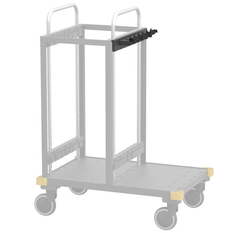 VERMOP Abdeckung mit Hakenleiste und 3 Stielhalterungen, anthrazit