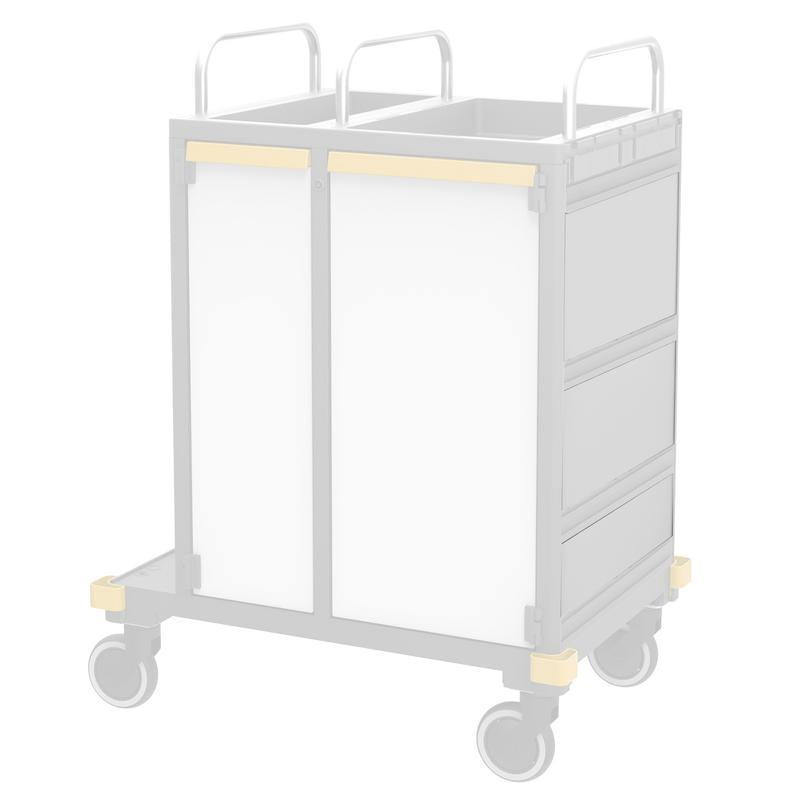 VERMOP parete laterale multiparete Bianco platino, 497 x 174 x 3 cm