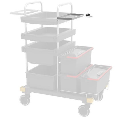 VERMOP holder for chemical center with handle holder on traverse, 34 x 27 x 9 cm