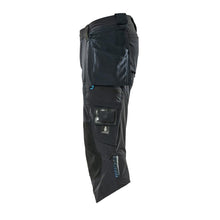 Dreiviertel-Hose, Hängetaschen, Stretch Dreiviertel-Hose, schwarzblau