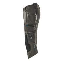 Dreiviertel-Hose, Hängetaschen, Stretch Dreiviertel-Hose, dunkelanthrazit