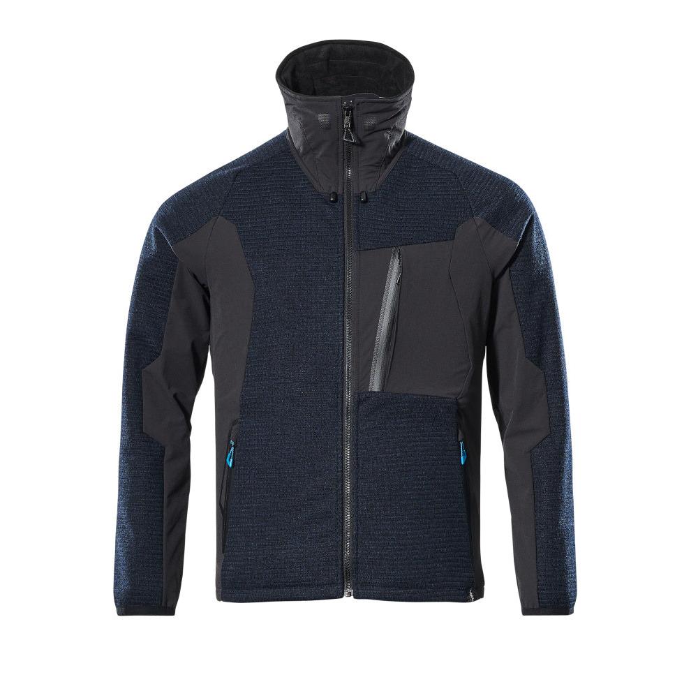 Giacca, in maglia, con cardigan in membrana
