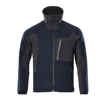 Giacca, in maglia, con cardigan in membrana
