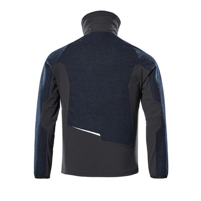 Giacca, in maglia, con cardigan in membrana