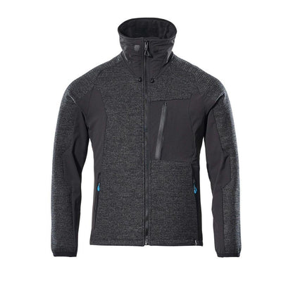 Giacca, in maglia, con cardigan in membrana