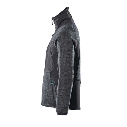 Giacca, in maglia, con cardigan in membrana