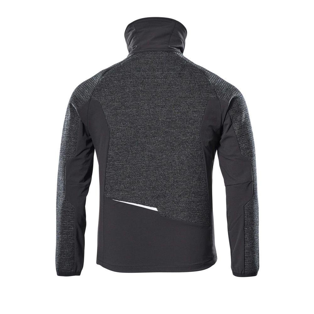 Giacca, in maglia, con cardigan in membrana