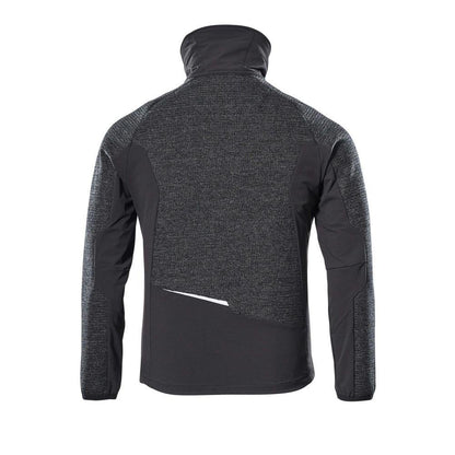 Giacca, in maglia, con cardigan in membrana
