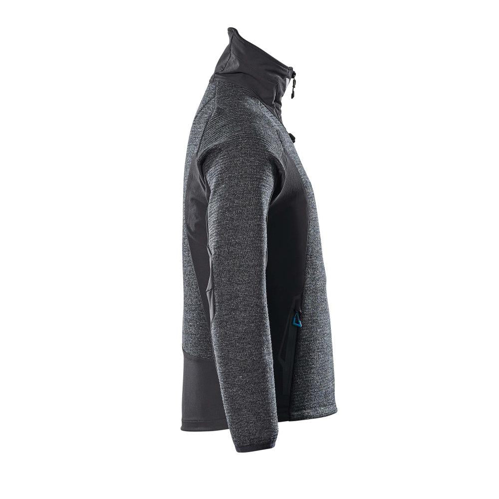 Giacca, in maglia, con cardigan in membrana