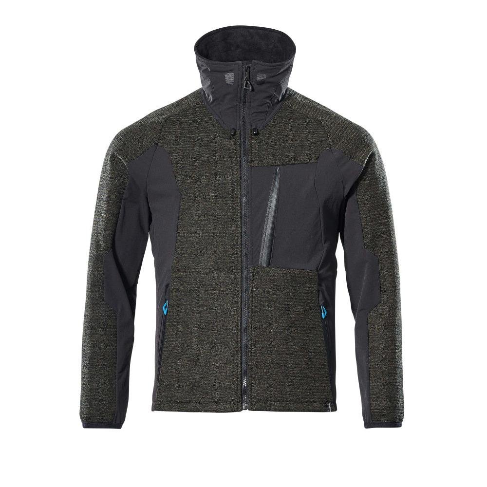 Giacca, in maglia, con cardigan in membrana