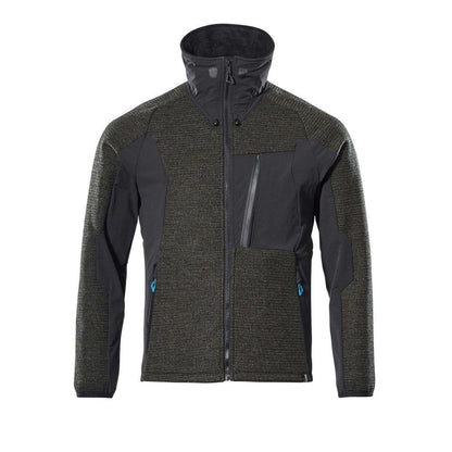 Giacca, in maglia, con cardigan in membrana