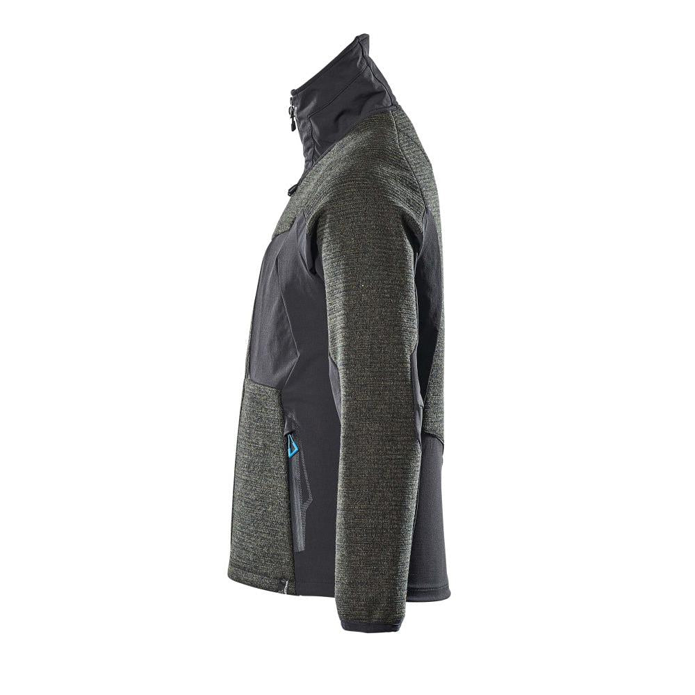 Giacca, in maglia, con cardigan in membrana