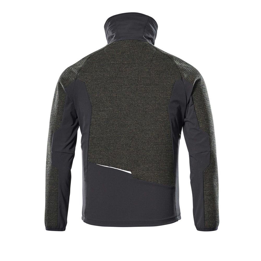 Giacca, in maglia, con cardigan in membrana