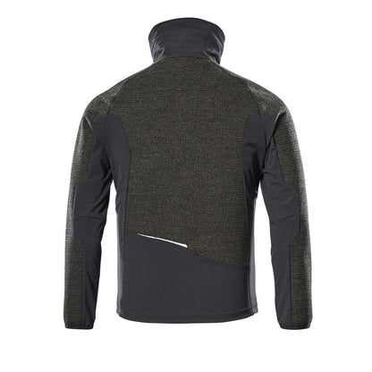 Giacca, in maglia, con cardigan in membrana