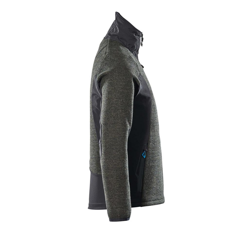 Giacca, in maglia, con cardigan in membrana