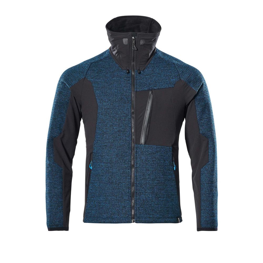 Giacca, in maglia, con cardigan in membrana