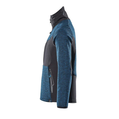 Giacca, in maglia, con cardigan in membrana
