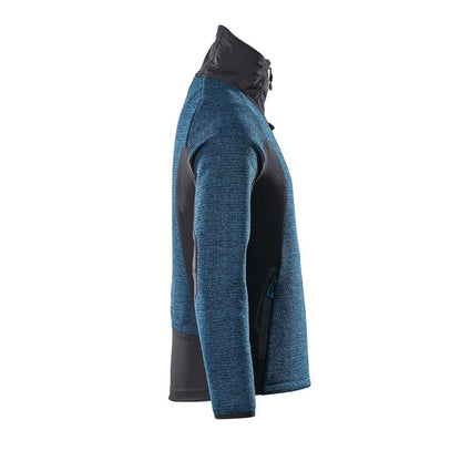 Giacca, in maglia, con cardigan in membrana