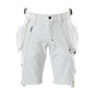 Shorts,abnehmbaren Hängetaschen,Stretch Handwerkershorts, weiss