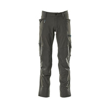 Hose mit Knietaschen, Stretch, leicht Hose, dunkelanthrazit
