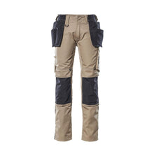 Pantaloni con tasche appese, pantaloni leggeri, kaki chiaro/nero