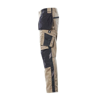 Hose mit Hängetaschen, geringes Gewicht Hose, hellkhaki/schwarz