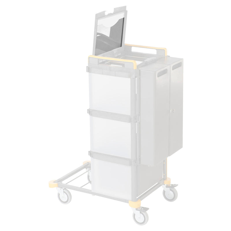 VERMOP support pour plan de travail transparent, 34 x 24 x 0,3 cm