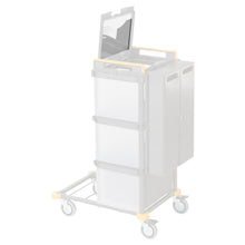 VERMOP support pour plan de travail transparent, 34 x 24 x 0,3 cm