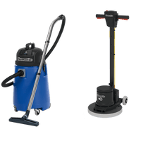 Numatic Einscheibenmaschine HFM1515R / ESM-Set 5B mit Wassersauger WV800-2 und PadLoc Trei | Packung (1 Stück)