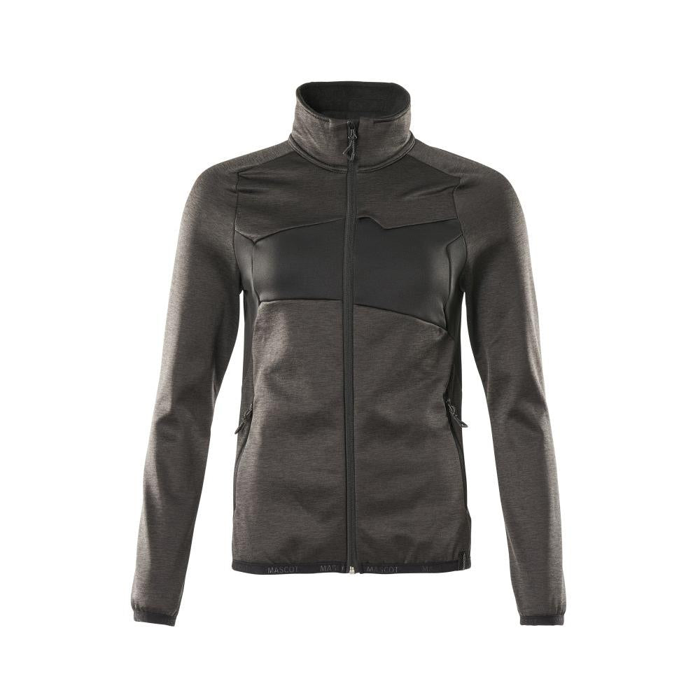Fleece pullover with zip, women's microfleece jacket
