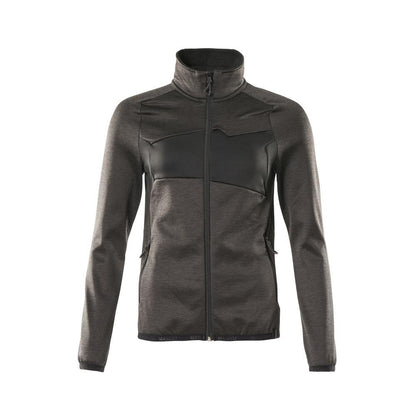 Fleece pullover with zip, women's microfleece jacket