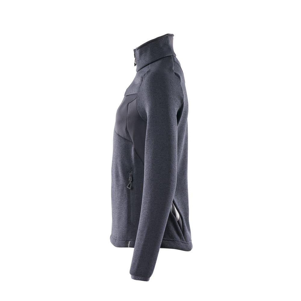 Maglione lavorato a maglia con cerniera, cardigan da donna