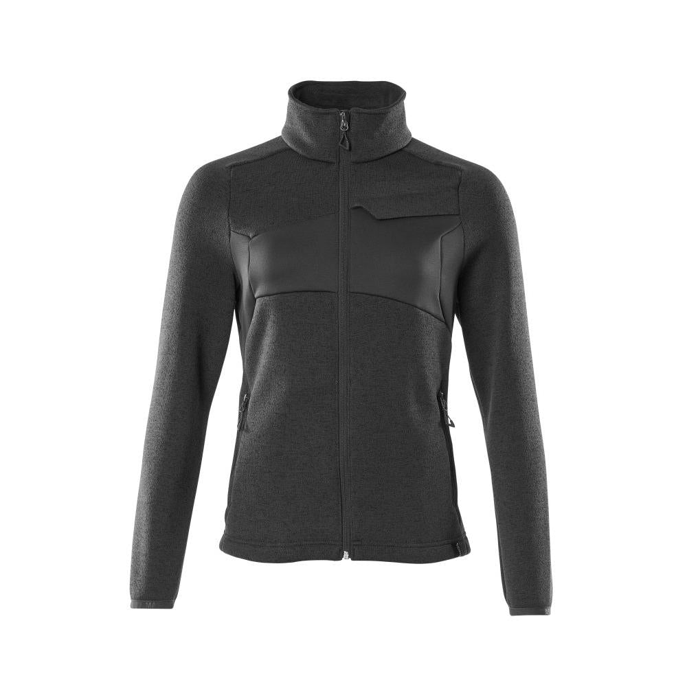 Maglione lavorato a maglia con cerniera, cardigan da donna