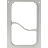 Il vassoio DF10/20 2-comp per PP/M BK da 1146 ml (2 pezzi) della Duni GmbH è un vassoio rettangolare di colore argento dotato di due scomparti, separati da una parete divisoria orizzontale ondulata e da quattro piccoli fori angolari. Confezione (1 pezzo).