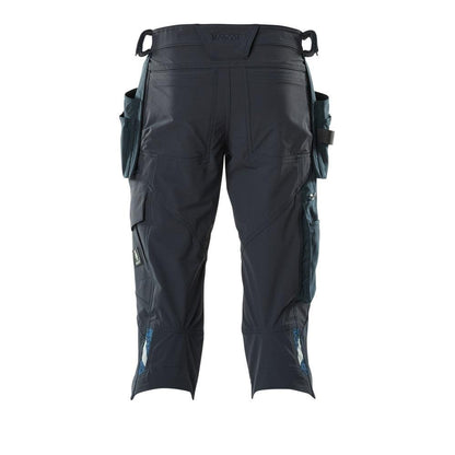 Pantaloni tre quarti, tasche appese, pantalone tre quarti artigianale stretch