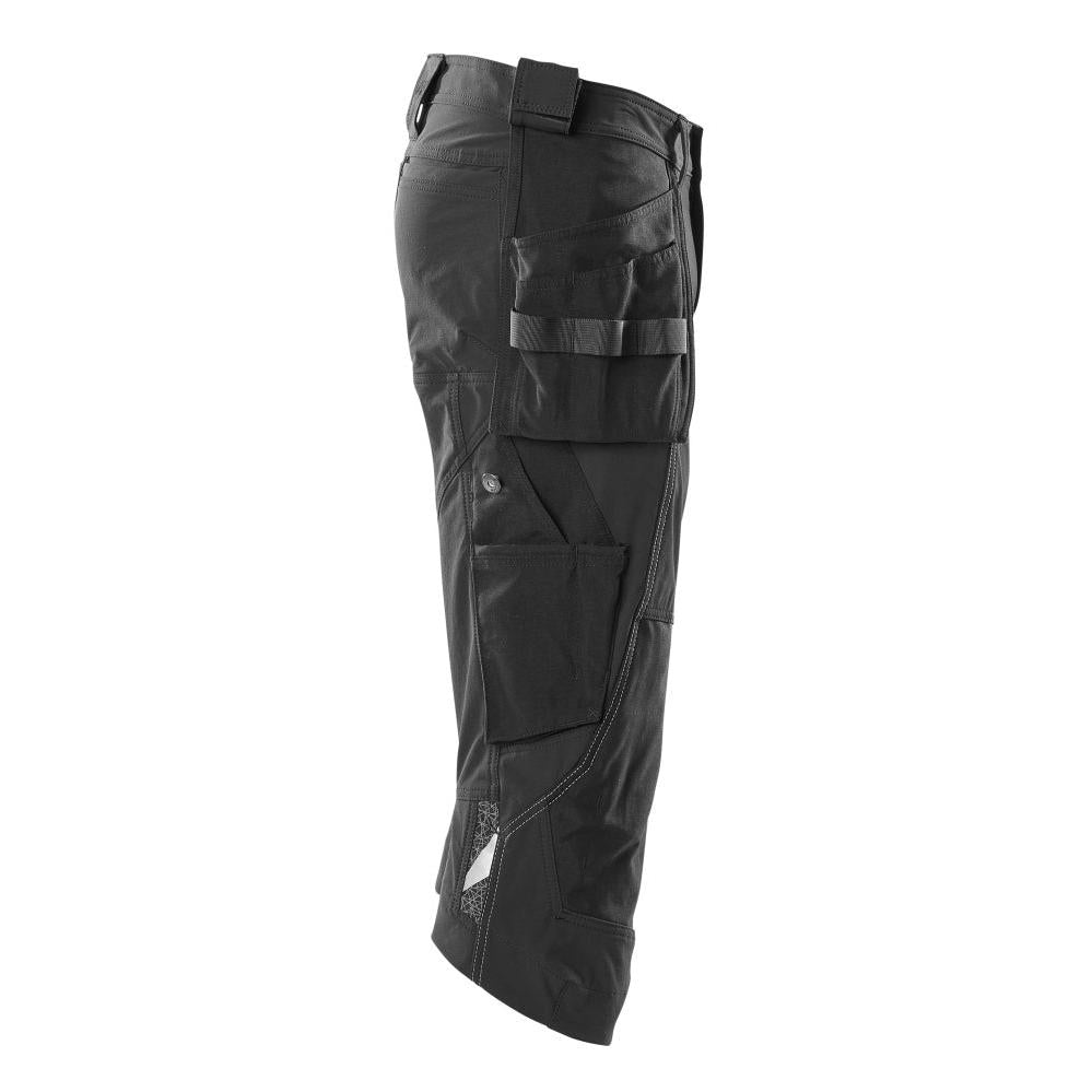 Pantaloni tre quarti, tasche appese, pantalone tre quarti artigianale stretch