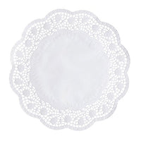 La PAPSTAR Pizzi per torte rotondi, Ø 33 cm, bianchi di PAPSTAR GmbH è un centrino rotondo e bianco con il centro in tinta unita e il bordo ondulato, ideale per le torte; in confezione da 8 pezzi.