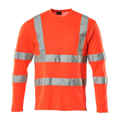 T-Shirt, V-Ausschnitt, lange Ärmel T-shirt