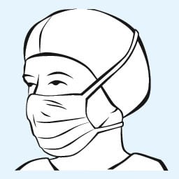 Maschera Foliodress antispruzzo | Confezione (40 pezzi)